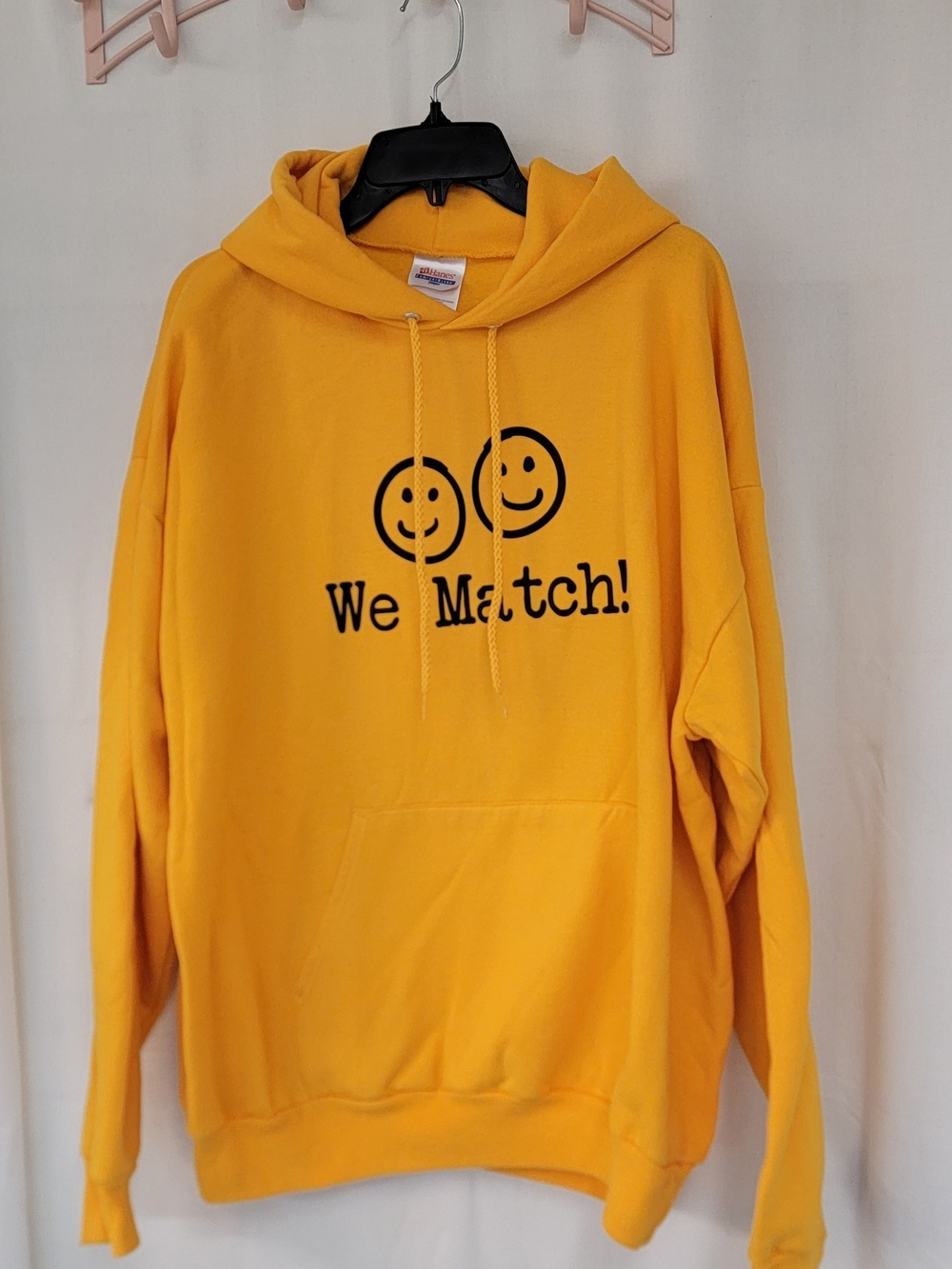 Hanes Yellow Hooded Men's Sweater